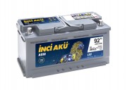 Inci Aku AGM 92 Ah 850 A(EN) 0/1 R+