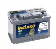 Inci Aku AGM 70 Ah 760 A(EN) 0/1 R+