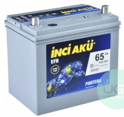 Inci Aku EFB 65 Ah 620 A 0/1 R+ Asia